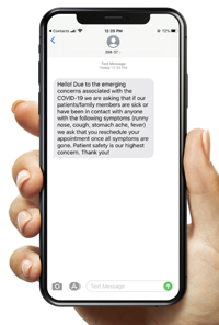 talksoft appointment reminder mobile view